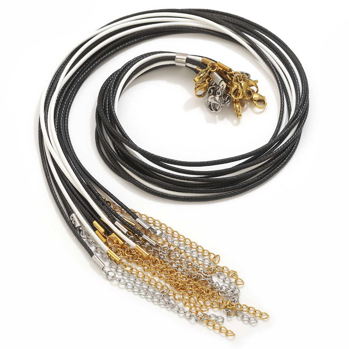 Patent Leather Shine - Collana con cordoncino in pelle da