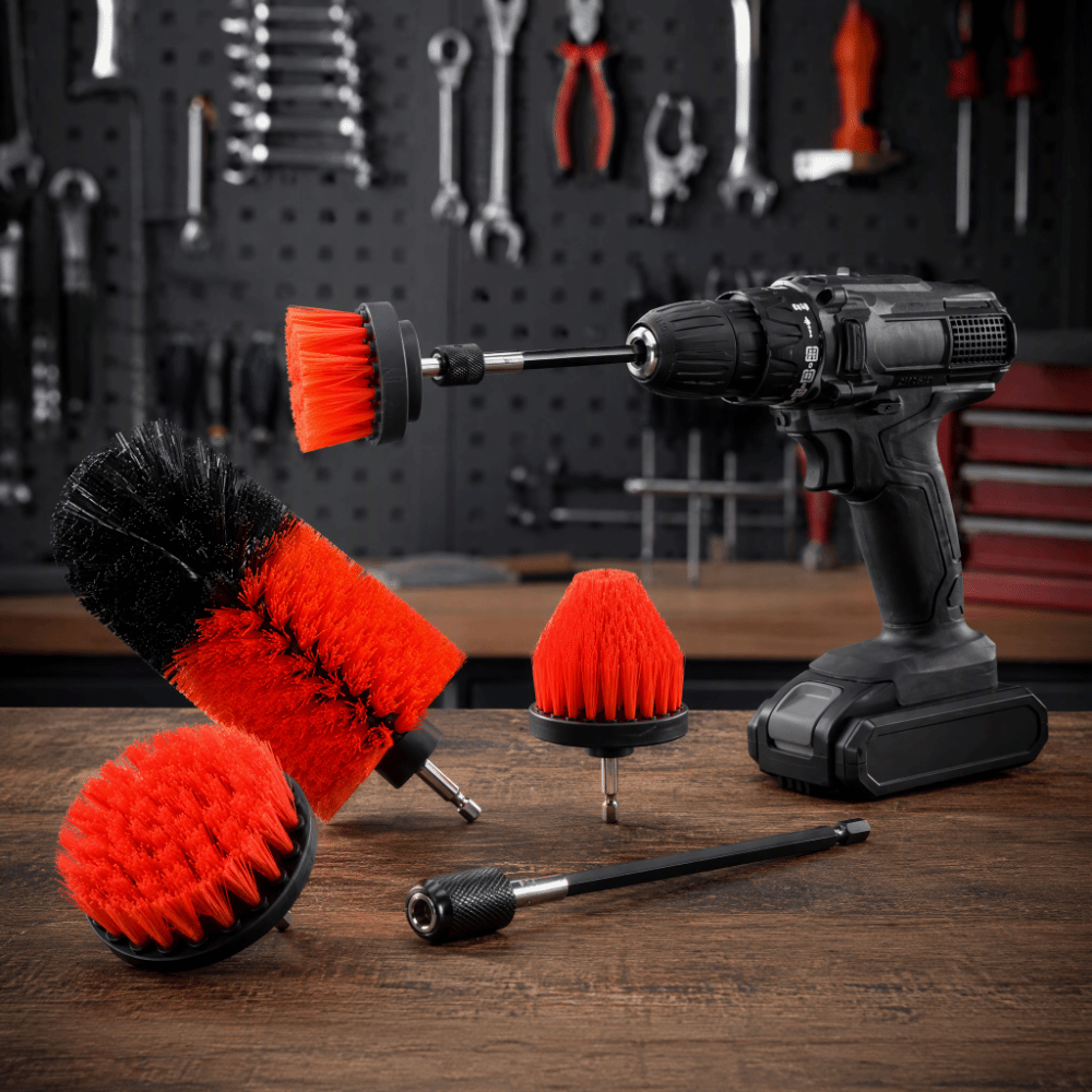 Brush Bristle Set - Set di 5 Spazzole Rotonde per
