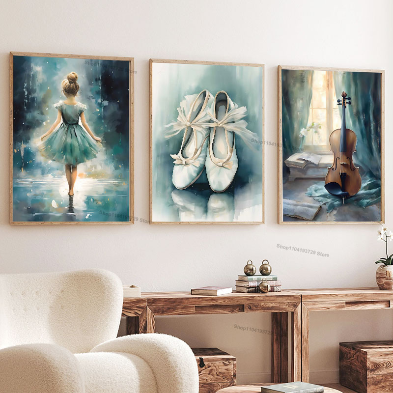 Waterproof Spray Shoe - Quadro su tela con ballerina ad