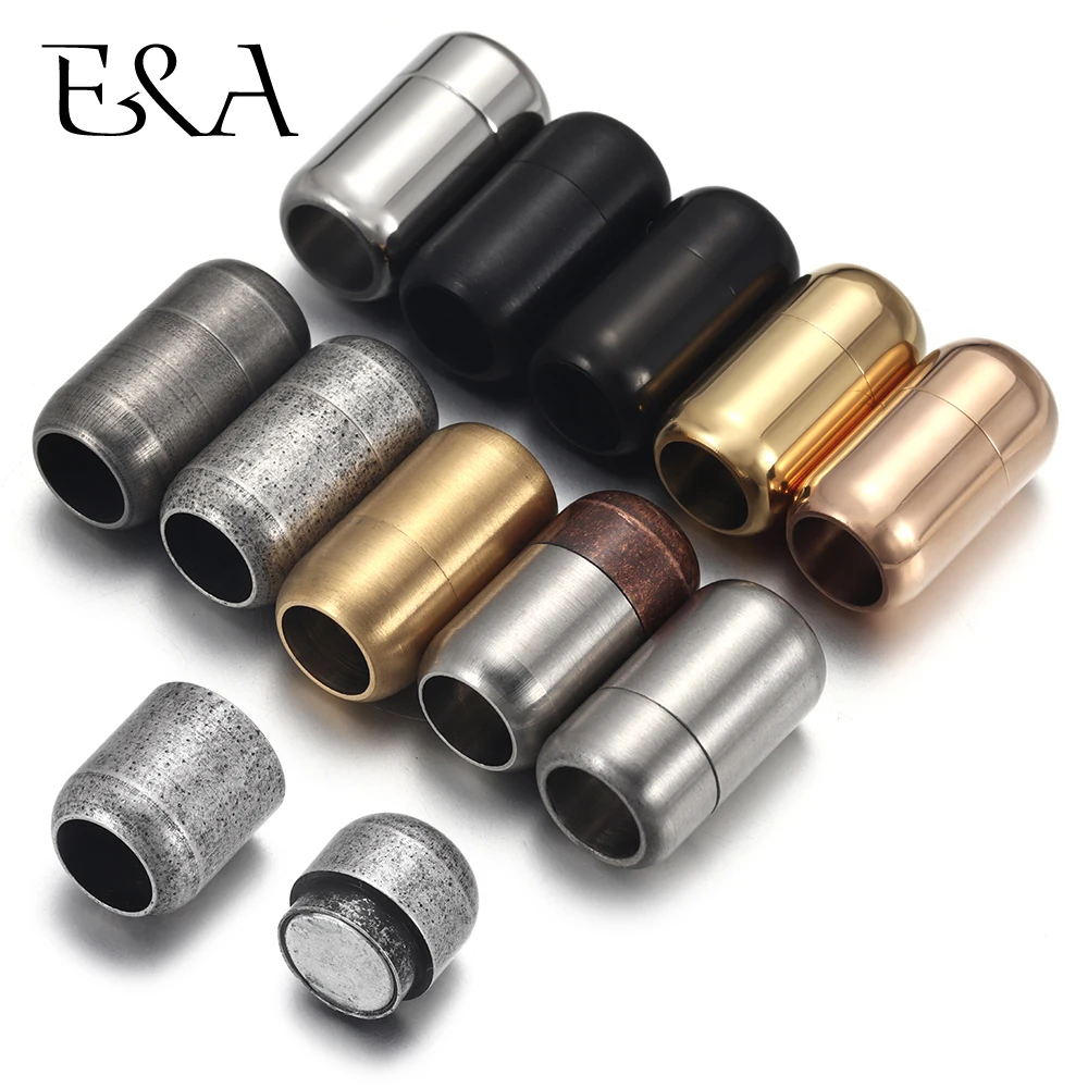 Patent Leather Shine - Chiusure magnetiche rotonde in acciaio inossidabile