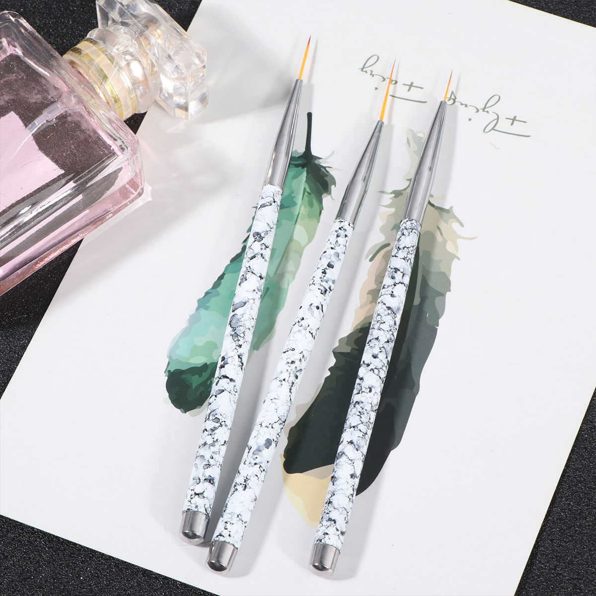 Set di 3 Pennelli per Nail Art - Brush Bristle Set recensione e prezzo