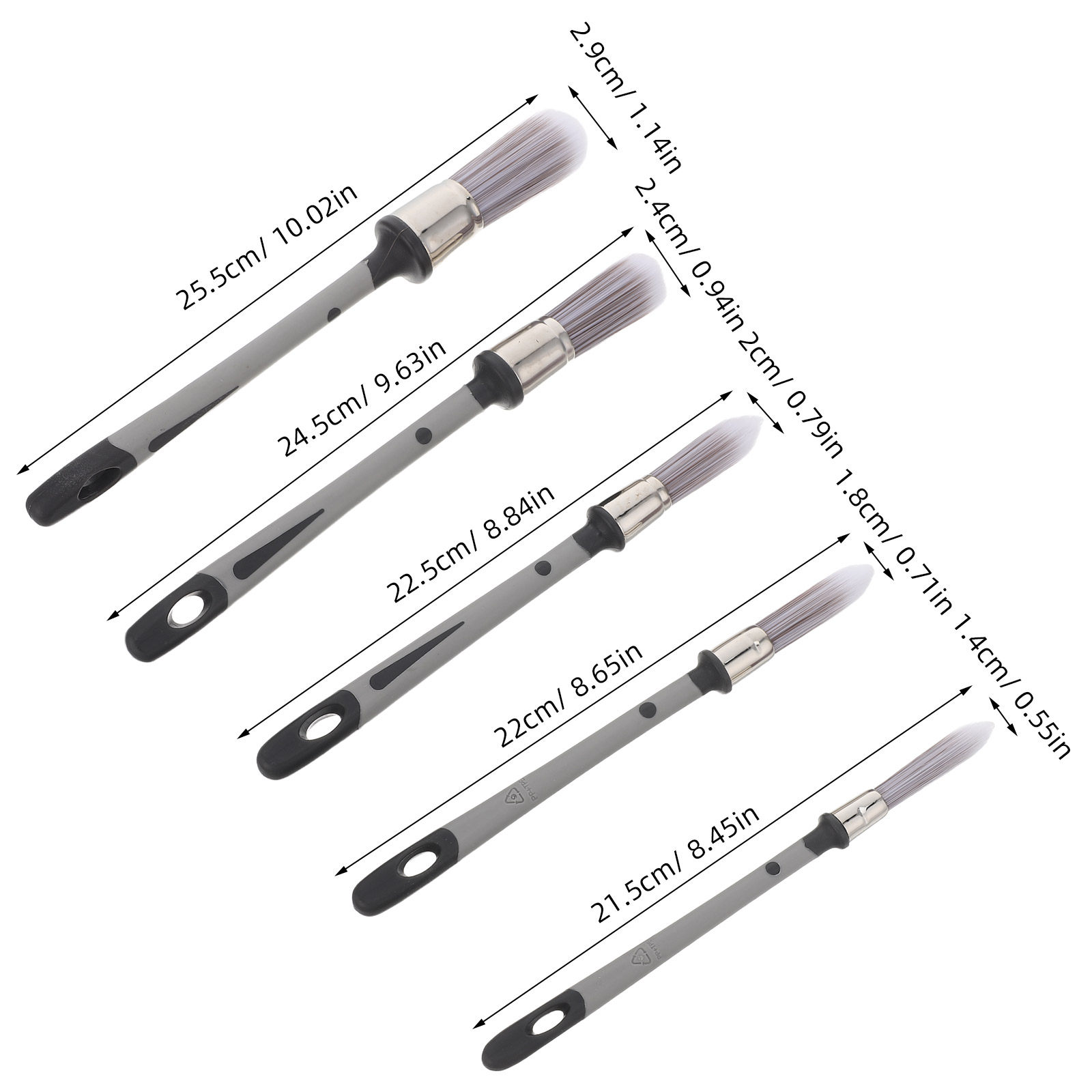 Set di pennelli per pittura a  - Brush Bristle Set recensione e prezzo